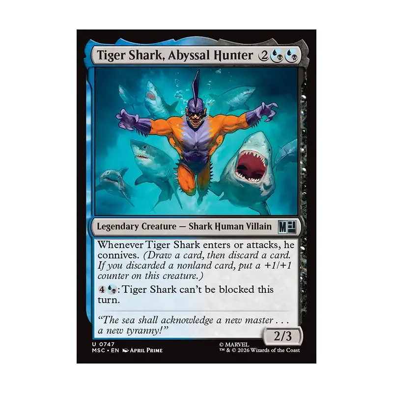 Tiger Shark, Abyssal Hunter - Marvel Super Heroes Commander (Near Mint)