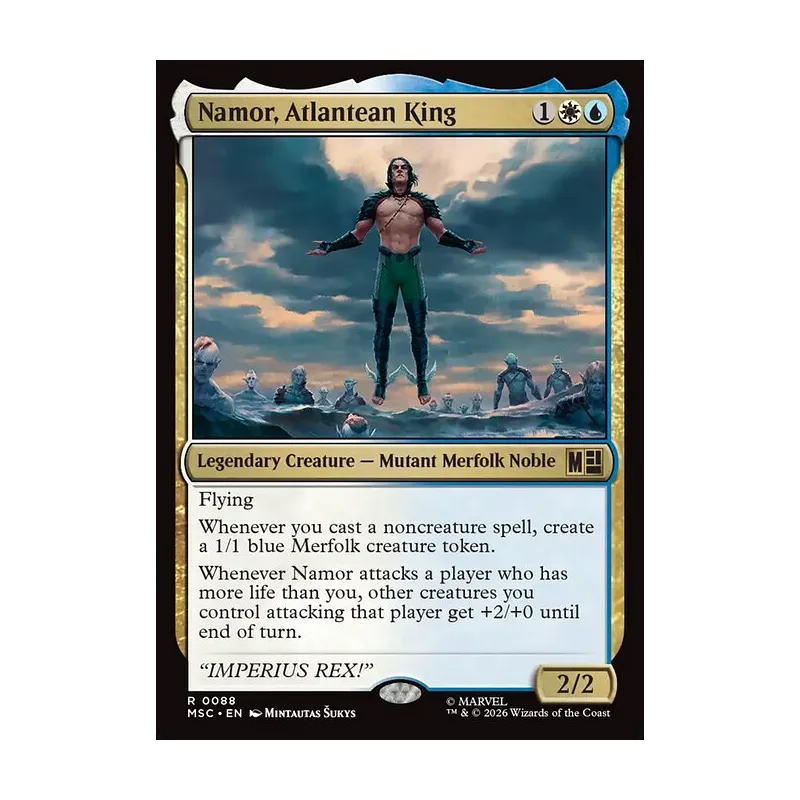 Namor, Atlantean King (Surge Foil) - Marvel Super Heroes Commander (Foil Near Mint)
