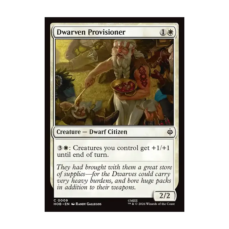 Dwarven Provisioner - The Hobbit (Near Mint)