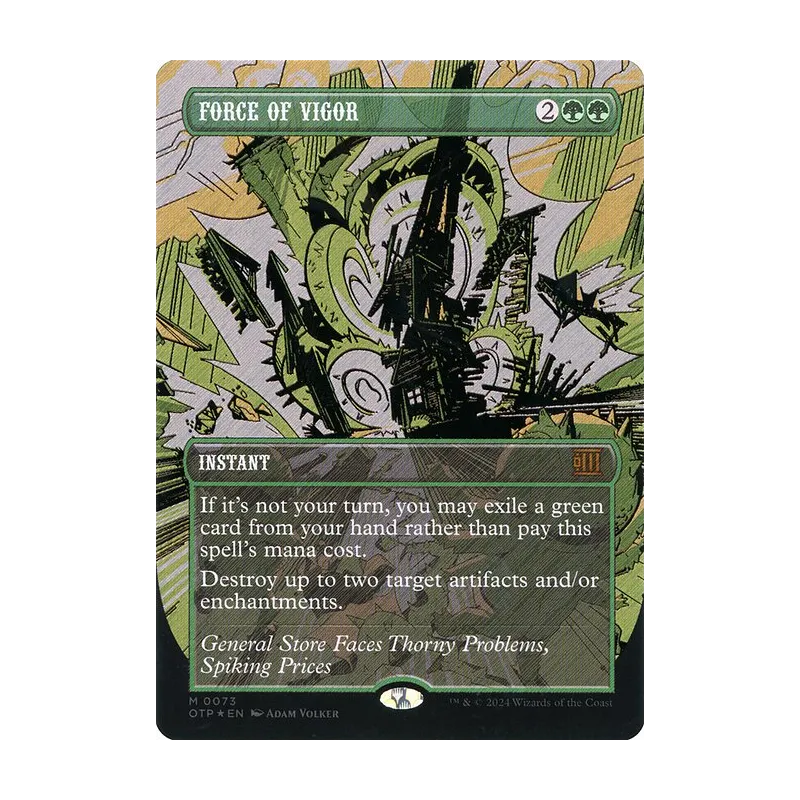 Force of Vigor (Textured Foil) - Breaking News (Foil Near Mint)