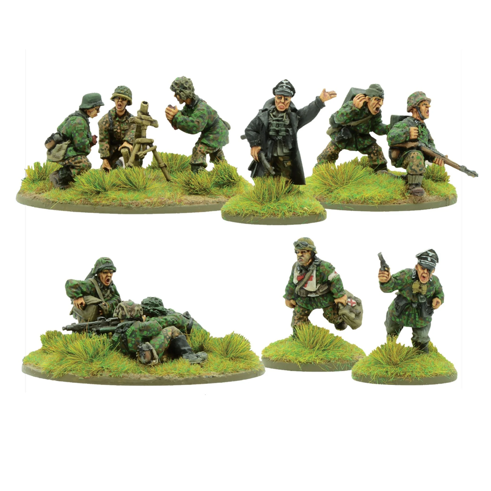 Bolt Action: Waffen-SS Support Group (HQ, Mortar & MMG)