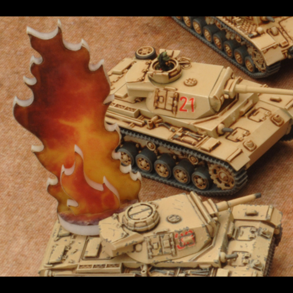 Flames of War: Destroyed Markers (New Arrival)