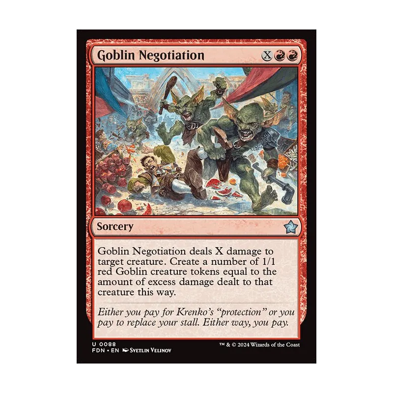 Goblin Negotiation - Foundations (Near Mint)