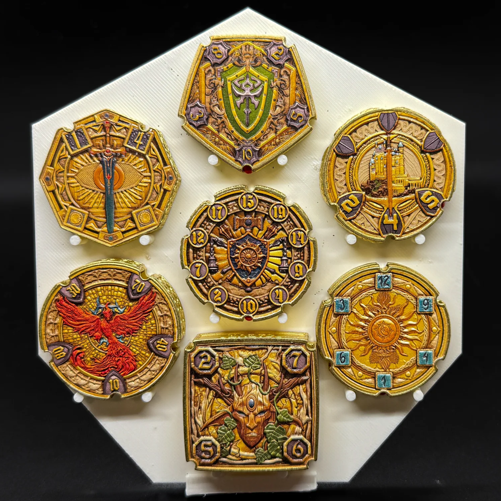 FlipDie Legends Metal Dice Coin Set: Paladin (7) (New Arrival)