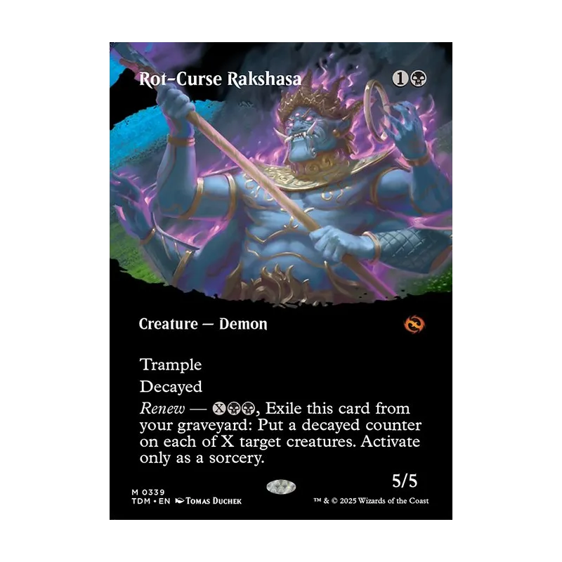 Rot-Curse Rakshasa (Borderless) - Tarkir: Dragonstorm (Near Mint)