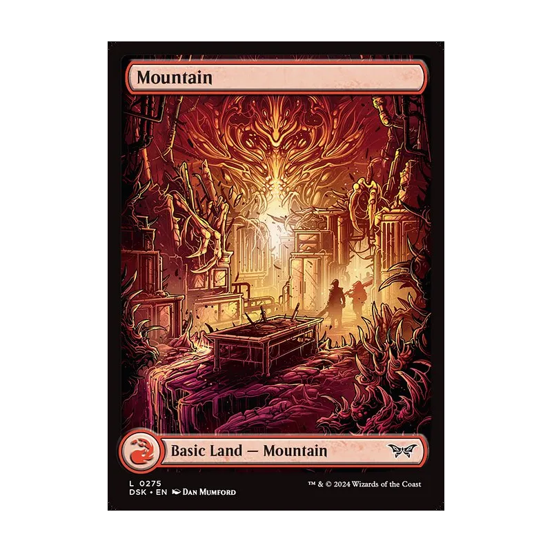 Mountain (0275) - Full Art - Duskmourn: House of Horror (Foil Near Mint)