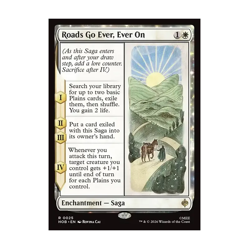 Roads Go Ever, Ever On - The Hobbit (Near Mint)