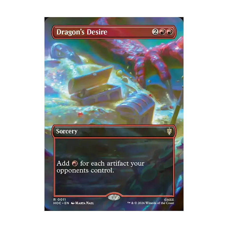 Dragon's Desire (Borderless) - The Hobbit Eternal (Near Mint)