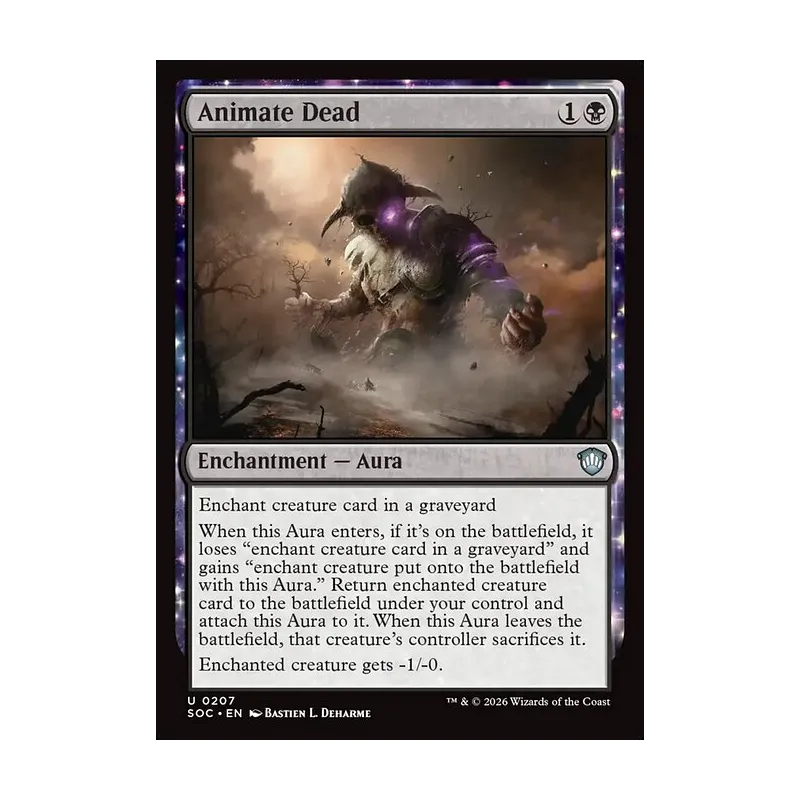 Animate Dead - Secrets of Strixhaven Commander (Near Mint)