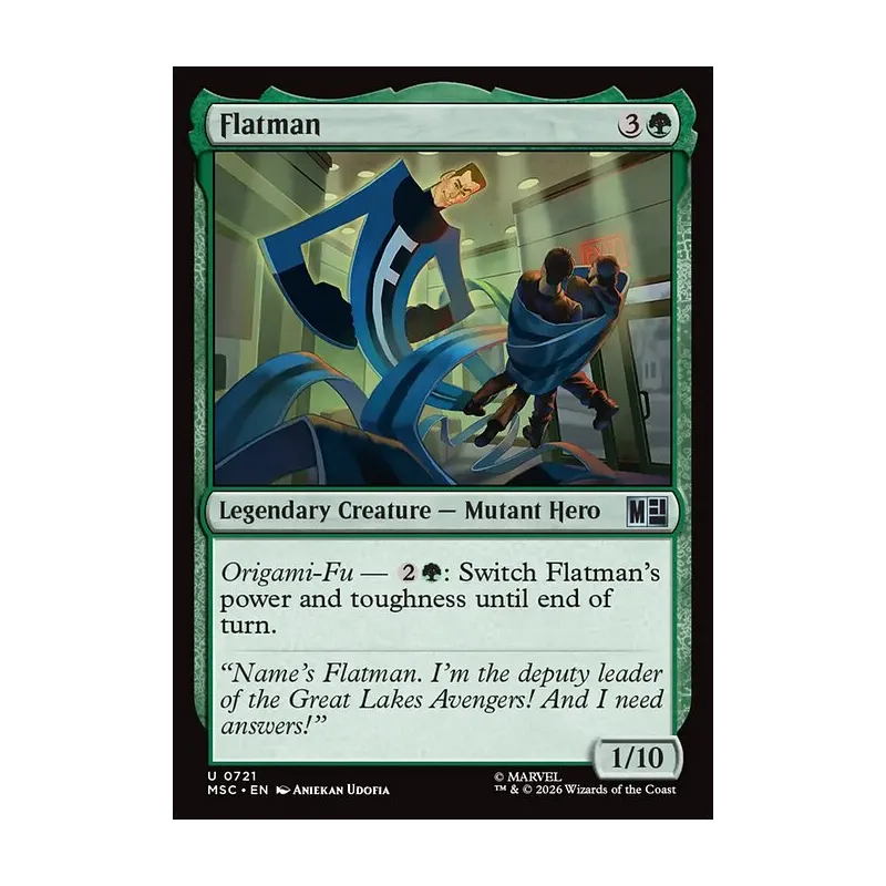 Flatman - Marvel Super Heroes Commander (Near Mint)