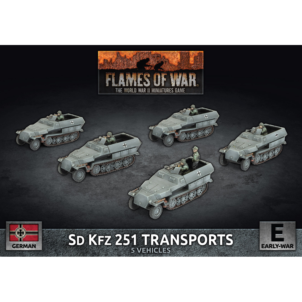 Flames of War WW2: German - Sd Kfz 251 Transports (Preorder)