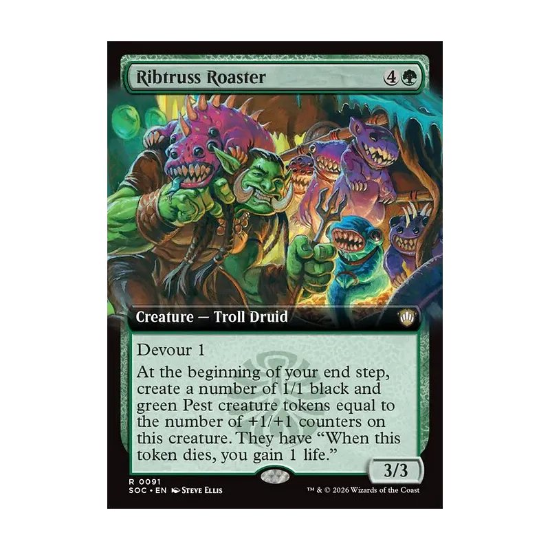 Ribtruss Roaster (Extended Art) - Secrets of Strixhaven Commander (Near Mint)