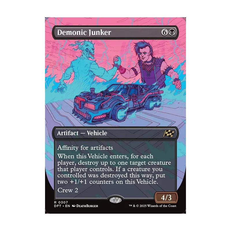 Demonic Junker (Borderless) - Aetherdrift (Near Mint)