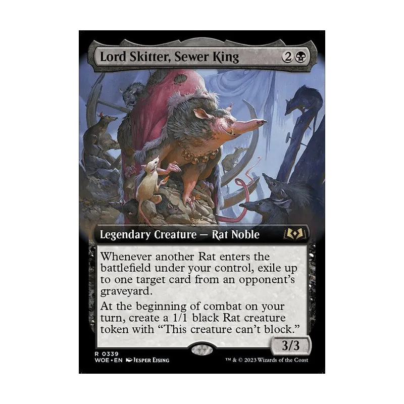Lord Skitter, Sewer King (Extended Art) - Wilds of Eldraine (Near Mint)