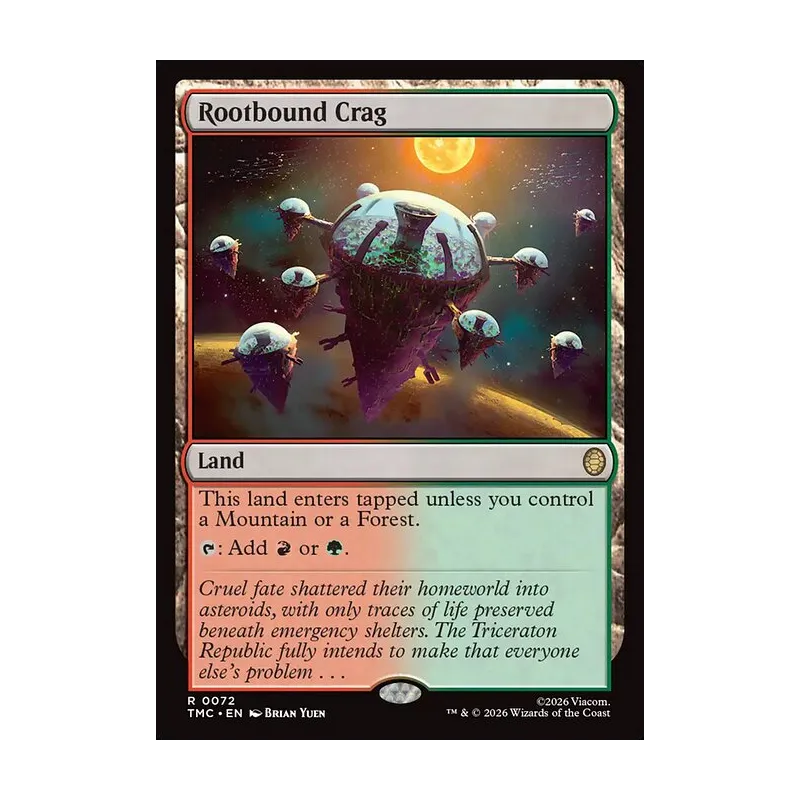 Rootbound Crag (Surge Foil) - Teenage Mutant Ninja Turtles Commander (Foil Near Mint)