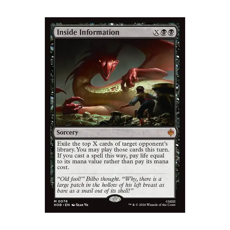 Inside Information - The Hobbit (Near Mint)