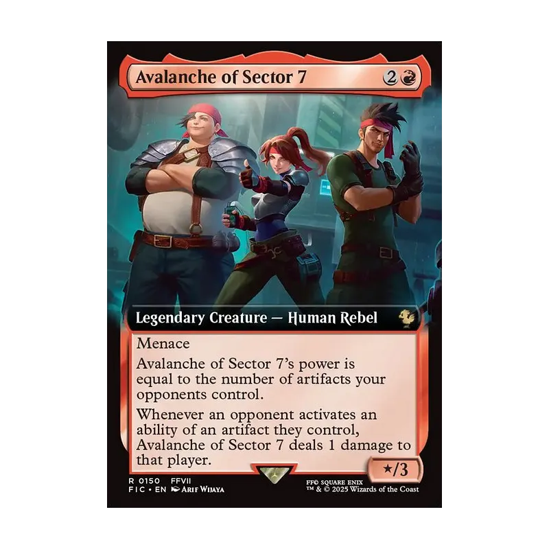 Avalanche of Sector 7 (Extended Art) - Final Fantasy Commander (Near Mint)