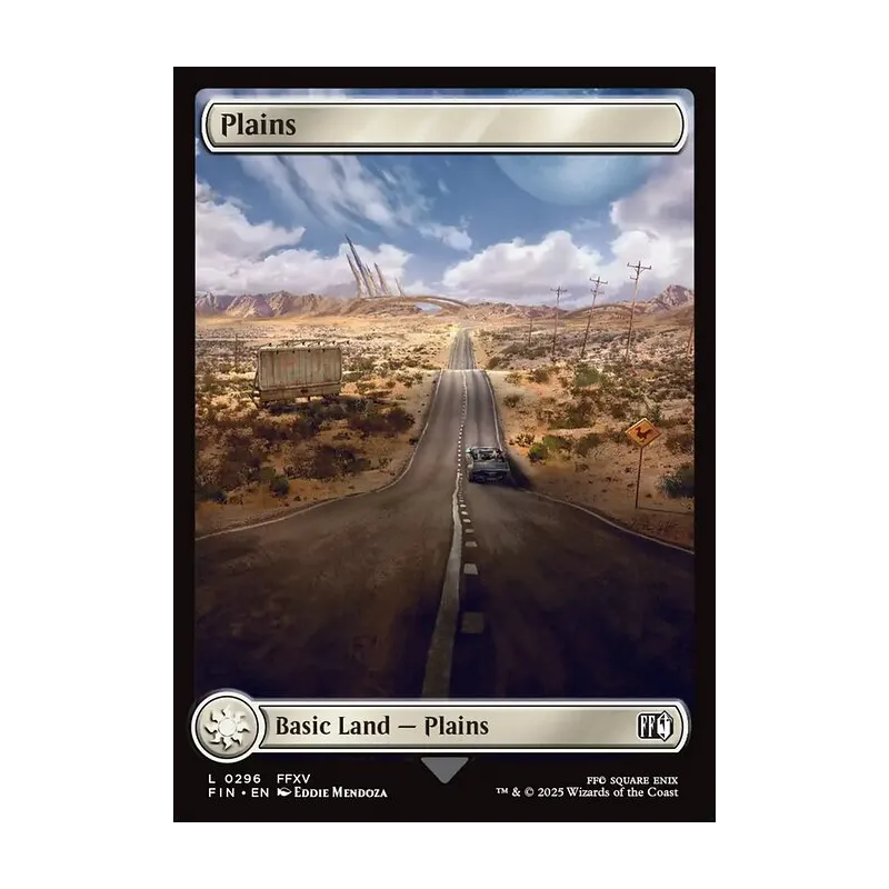 plains final fantasy mtg (0295) [FINAL FANTASY] Basic Land Plains (#296) (full art)