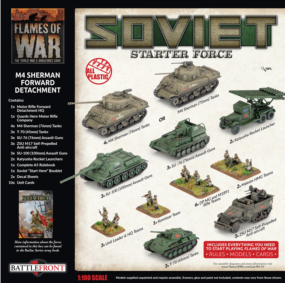 Flames of War WW2: Soviet Starter Force - M4 Sherman Forward Detachment