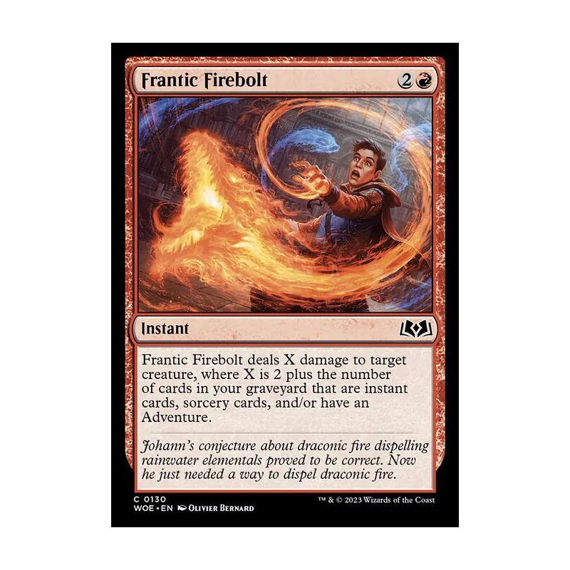Frantic Firebolt - Wilds of Eldraine (Near Mint)