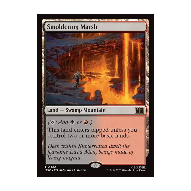 Smoldering Marsh (Surge Foil) - Marvel Super Heroes Commander (Foil Near Mint)