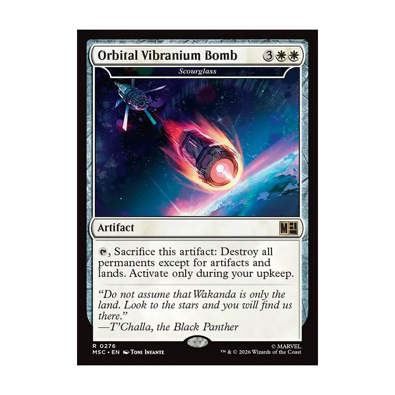 Orbital Vibranium Bomb / Scourglass (Surge Foil) - Marvel Super Heroes Commander (Foil Near Mint)