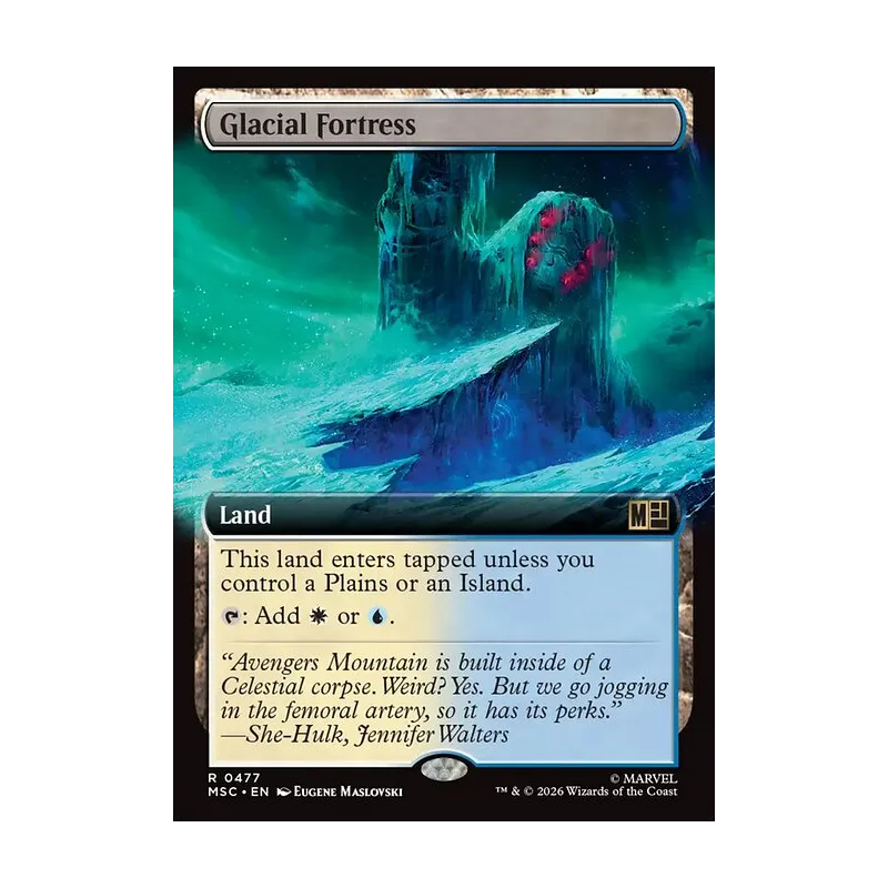 Glacial Fortress (Extended Art) - Marvel Super Heroes Commander (Near Mint)