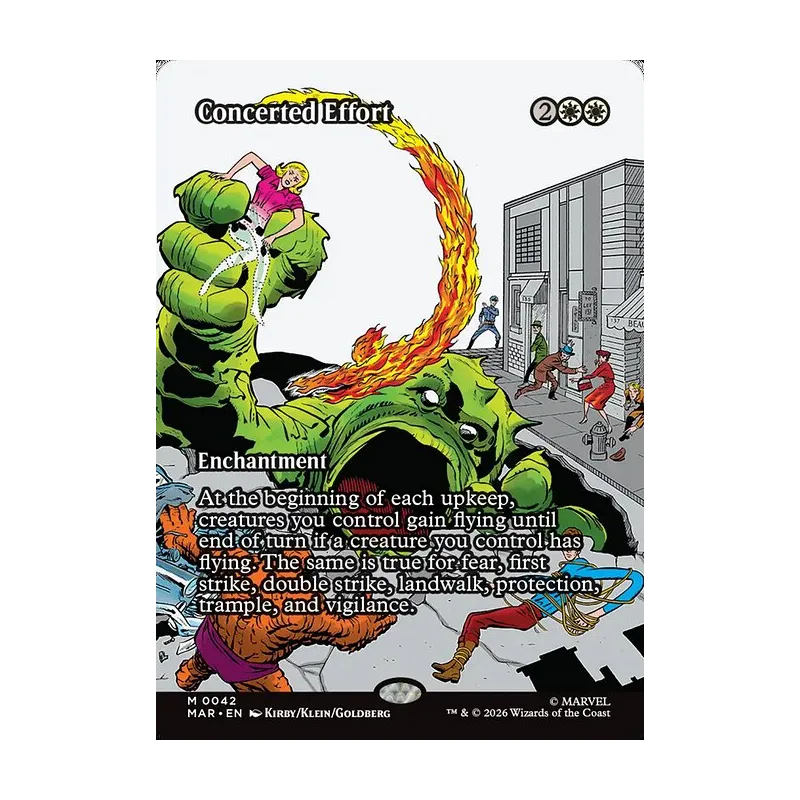 Concerted Effort (Borderless) - Marvel Universe (Near Mint)
