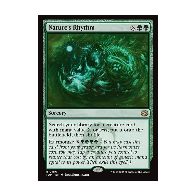 mtg tarkir dragonstorm card value Nature's Rhythm Surveil 2 Magic The Gathering Tarkir Dragonstorm