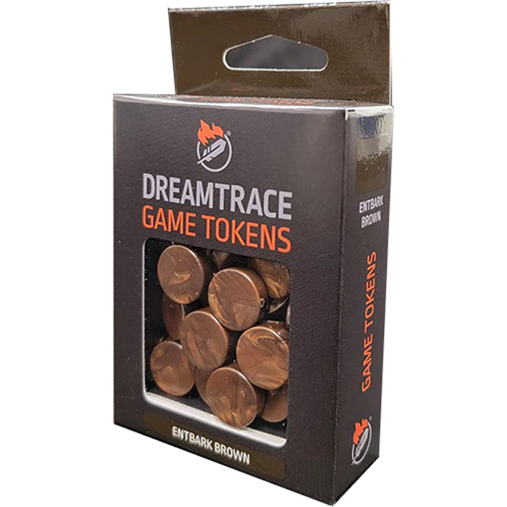 Dreamtrace Game Tokens: Entbark Brown (40) Dreamtrace Game Tokens: Entbark Brown (40)