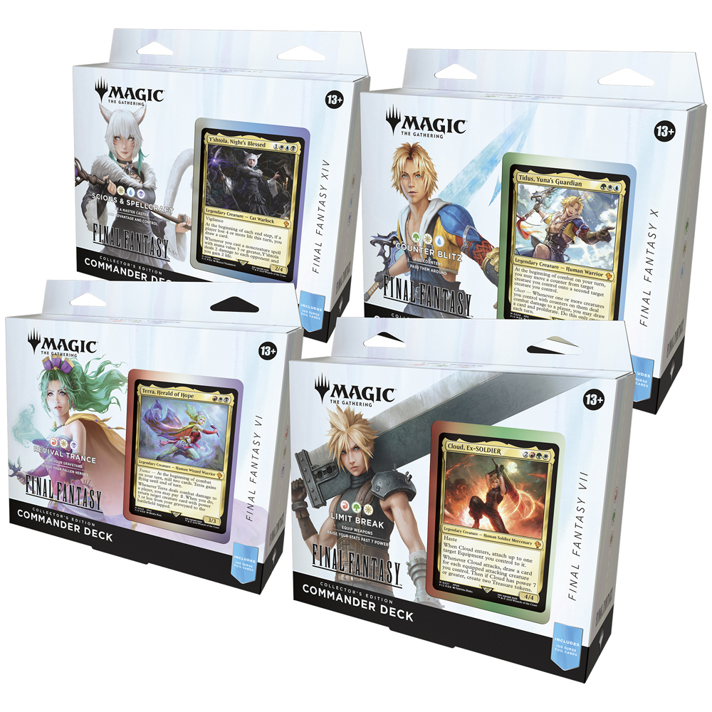 MTG: Universes Beyond: Final Fantasy - Collector Commander Deck - Set of 4
