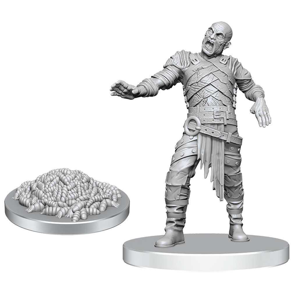 D&D Nolzur's Marvelous Unpainted Minis: W28 Swarm of Rot Grubs & Victim (New Arrival)