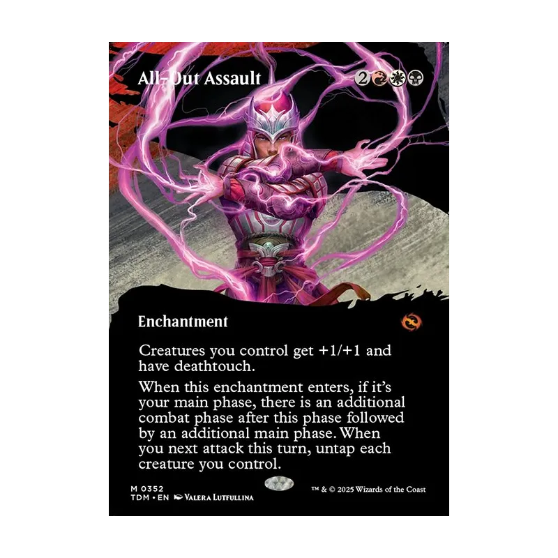 All-Out Assault (Borderless) - Tarkir: Dragonstorm (Near Mint)