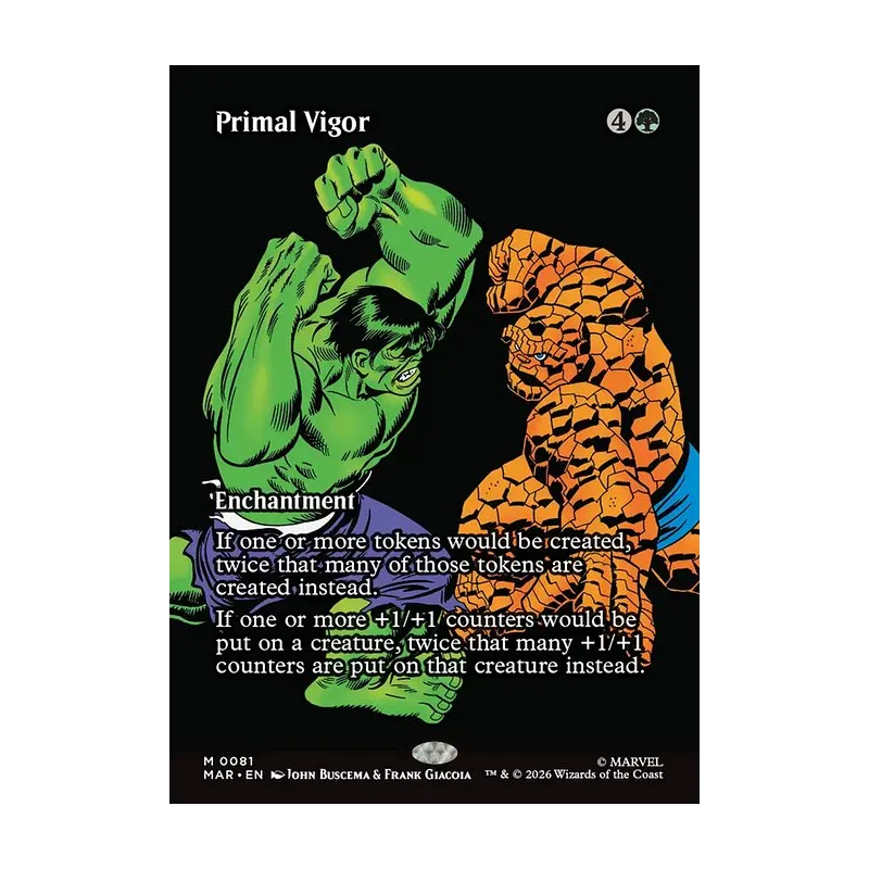 Primal Vigor (Borderless) - Marvel Universe (Near Mint)
