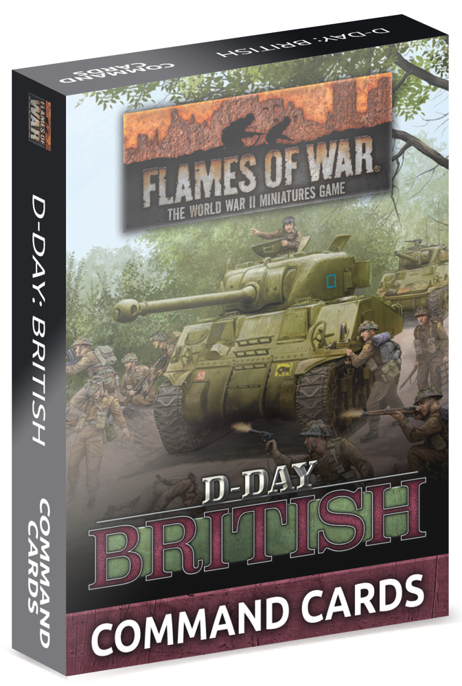 Flames of War WW2: D-Day British - Command Cards