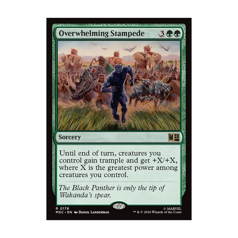 Overwhelming Stampede (Surge Foil) - Marvel Super Heroes Commander (Foil Near Mint)