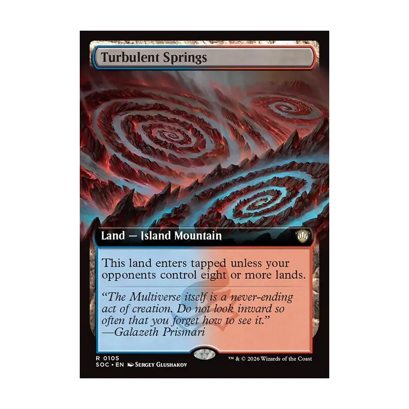 Turbulent Springs (Extended Art) - Secrets of Strixhaven Commander (Near Mint)