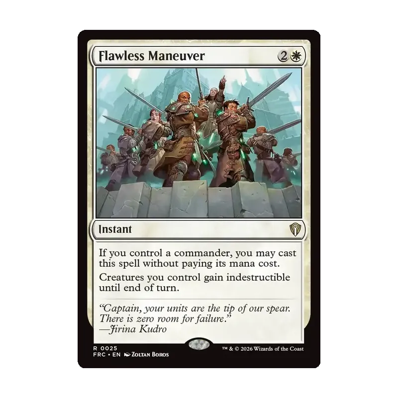 Flawless Maneuver - Reality Fracture Commander (Near Mint)