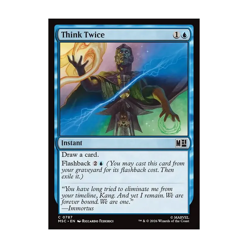 instant win mtg cards Magic: The Gathering Secret Lair Commander Deck: 20 Ways to : Toys & Games each player may top the high bid Think Twice | Marvel Super
