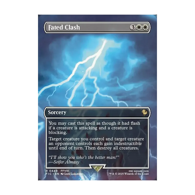 mtg clash cards of Titans [Ikoria: Lair of Behemoths] Mana Clash deals 1 damage to each player whose coin comes up tails Fated Clash | Final Fantasy
