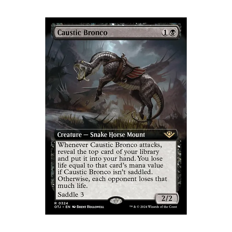 Caustic Bronco (Extended Art) - Outlaws of Thunder Junction (Near Mint)