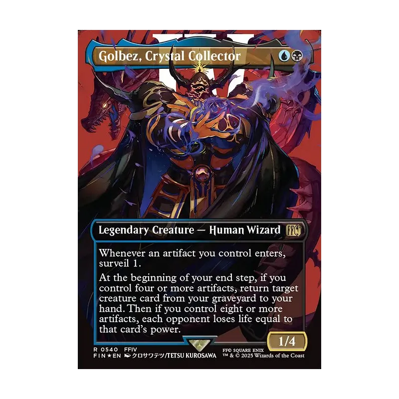 Golbez, Crystal Collector (Borderless) (Surge Foil) - Final Fantasy (Foil Near Mint)