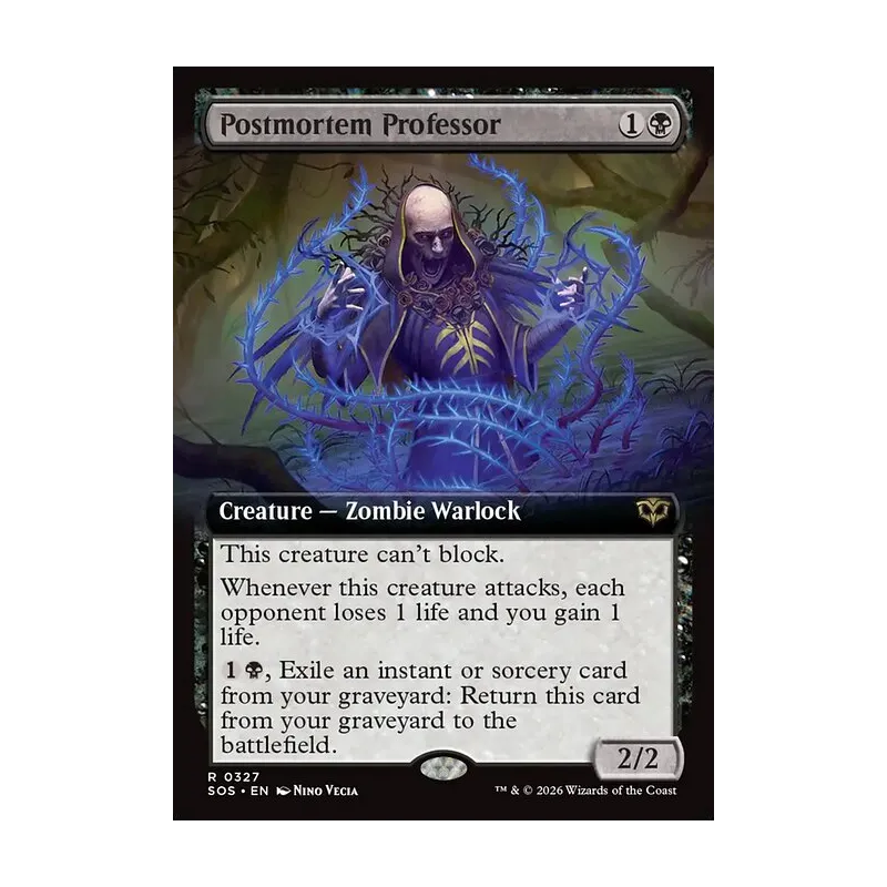 Postmortem Professor (Extended Art) - Secrets of Strixhaven (Near Mint)