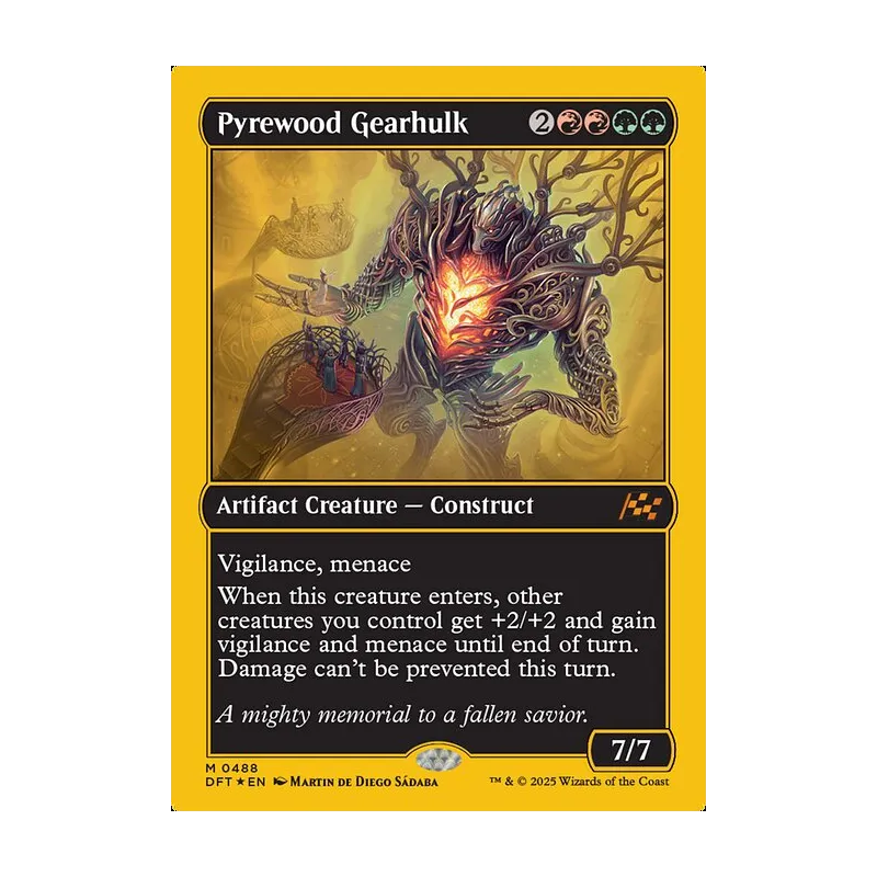 Pyrewood Gearhulk (First-Place Foil) - Aetherdrift (Foil Near Mint)