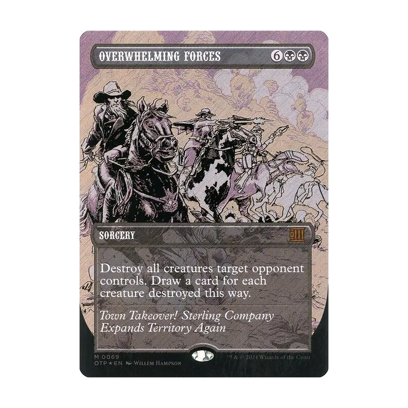 Overwhelming Forces (Textured Foil) - Breaking News (Foil Near Mint)