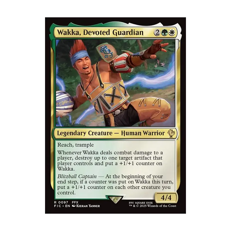 Wakka, Devoted Guardian - Final Fantasy Commander (Near Mint)