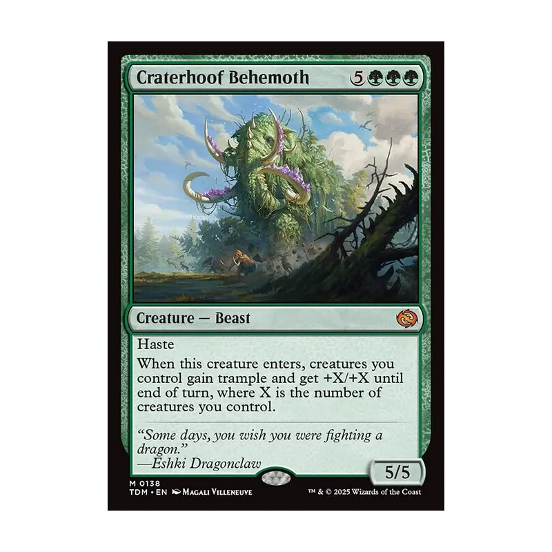 Craterhoof Behemoth - Tarkir: Dragonstorm (Near Mint)