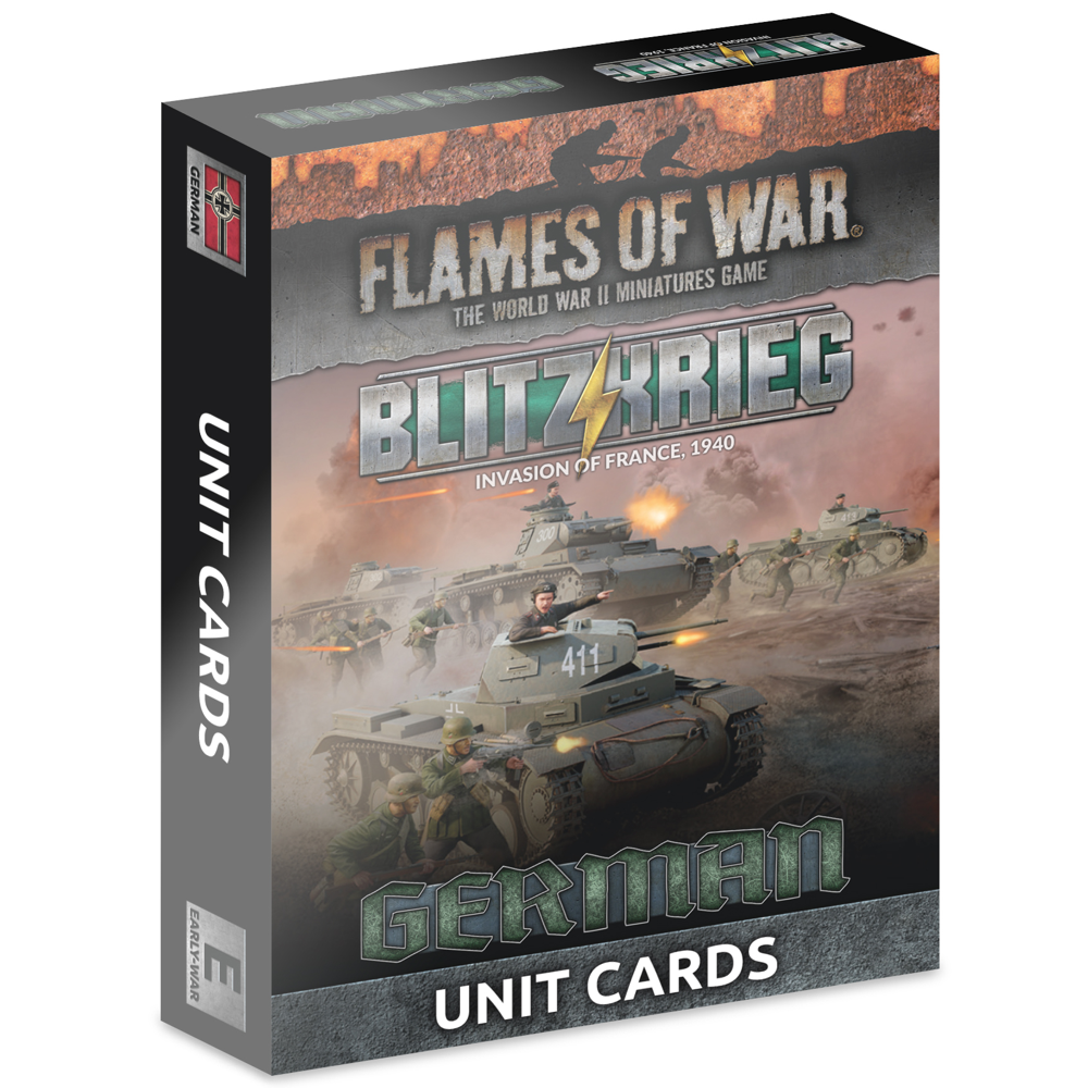 Flames of War WW2: Blitzkrieg: German Unit Cards