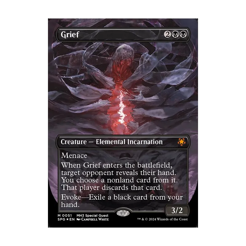 Grief (Borderless) (Textured Foil) - Special Guests (Foil Near Mint)
