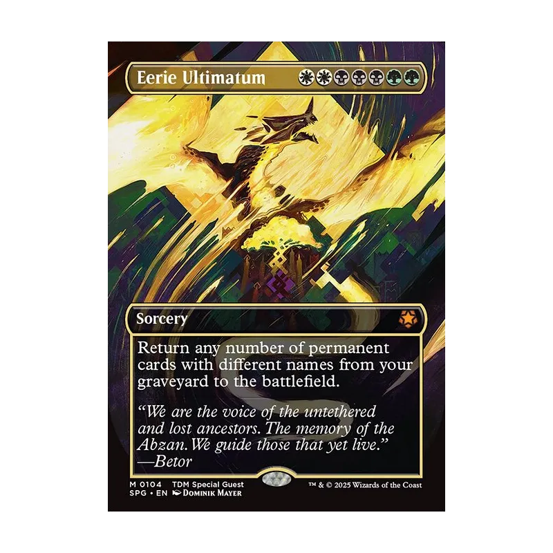 Eerie Ultimatum (Borderless) - Special Guests (Near Mint)